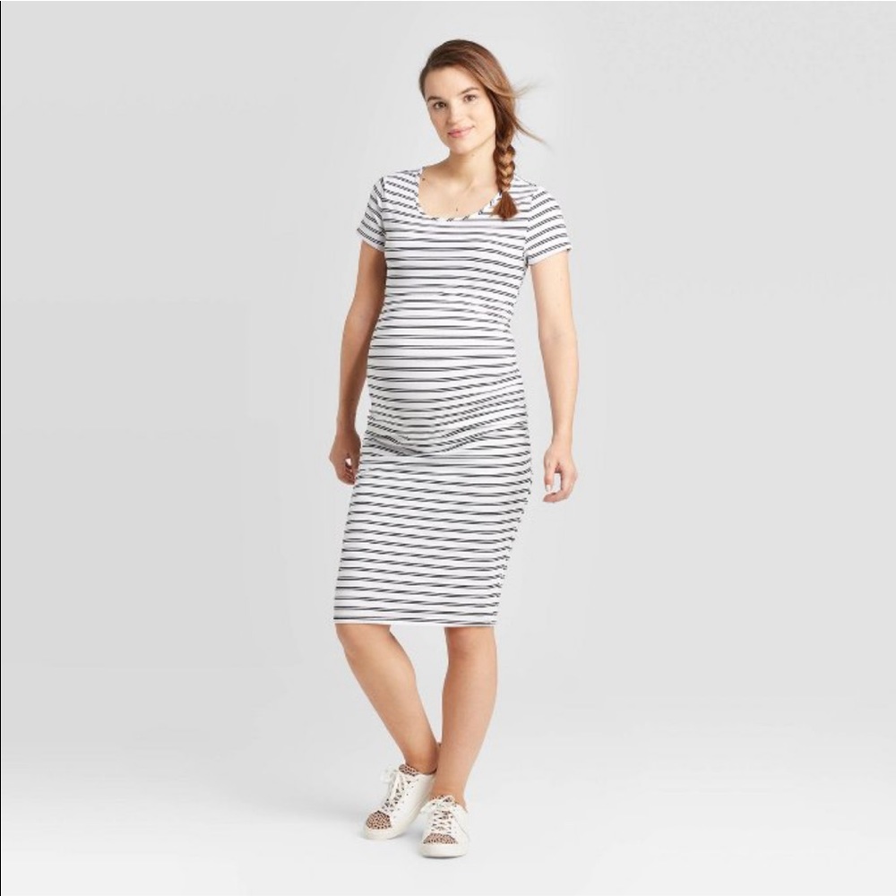 Isabel Maternity Short Sleeve T-Shirt Dress